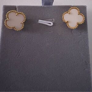 White Clover Earrings